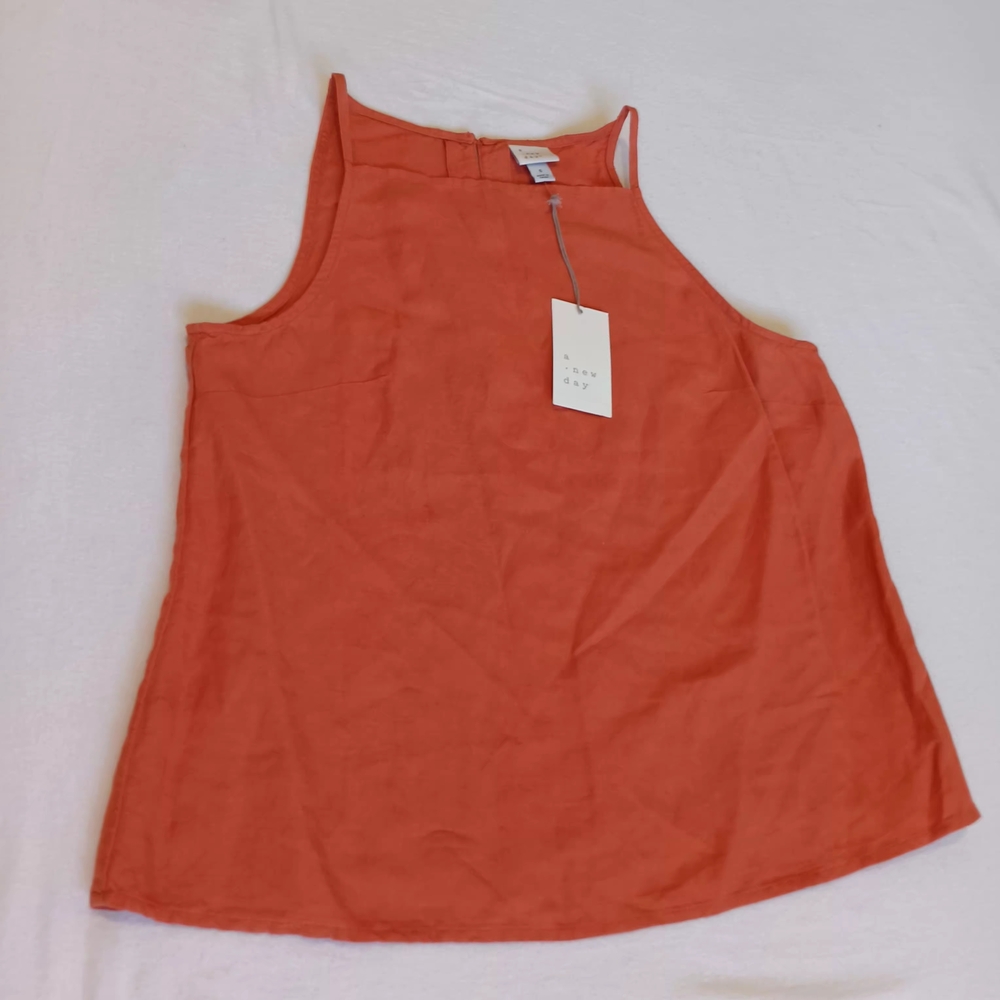 a new day NEW Sz S Women's Orange Tank Top